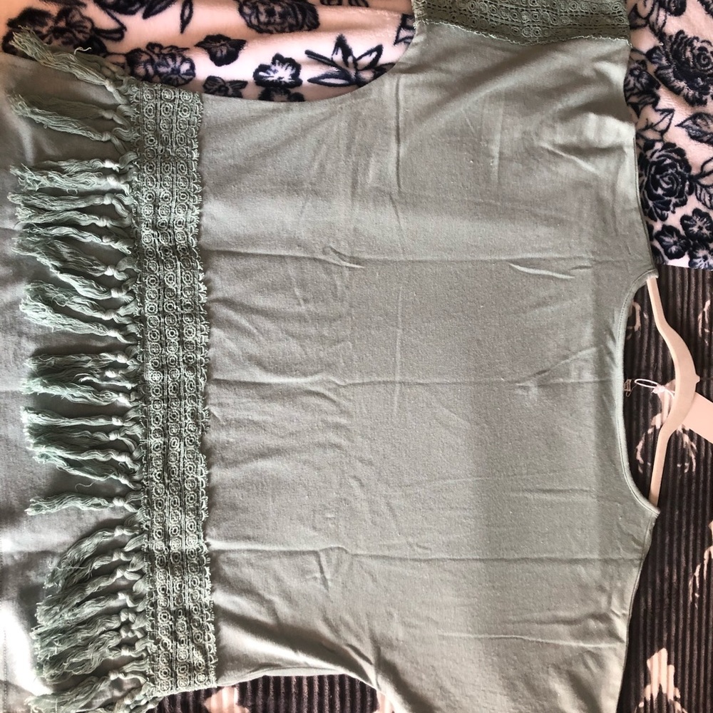 L Love fringe top